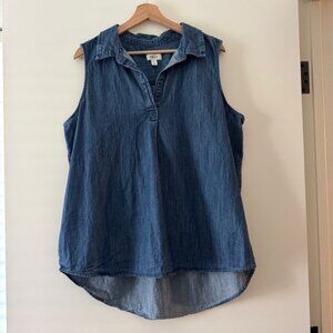 Style & Co. Indigo Denim Top